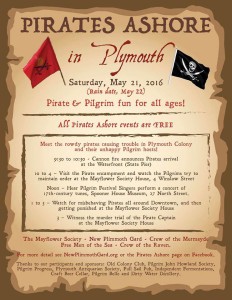 Mayflower Society  Pirates Ashore Day 2016 in Plymouth MA