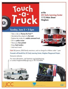 JCC Early Learning Center Touch a Truck 2016 in Hingham MA