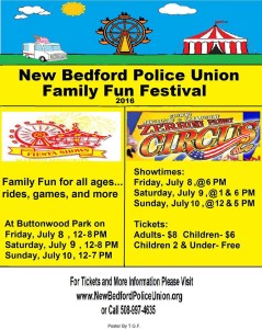 New Bedford Police Union Family Fun Festival Carnival & Circus 2016