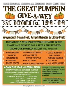 The Great Pumpkin Give a Wey 2016 in Weymouth MA