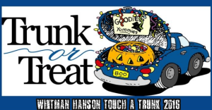 Whitman Hanson Halloween Touch a Truck Trunk or Treat 2016
