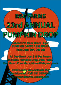 R&C Farm Pumpkin Drop Fall Festival  2017 in Scituate MA