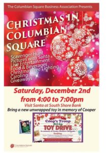 Christmas in Columbian Square South Weymouth 2017