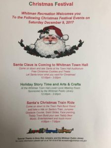 Whitman Christmas Holiday Fest 2017