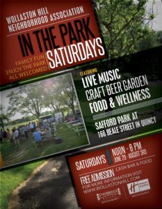 Wollaston Hills Neighorhood Saturdays in the Park 2019 in Quincy MA