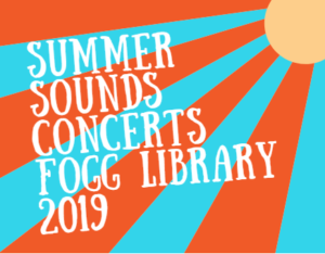 Free Summer Sounds Concerts at Fogg Library Lawn 2019 in Weymouth MA